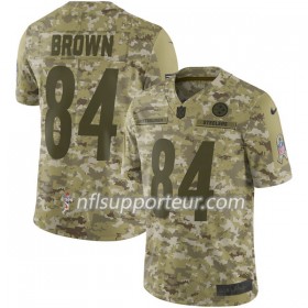Maillot Homme Pittsburgh Steelers BROWN 84 Nike Salute to Service